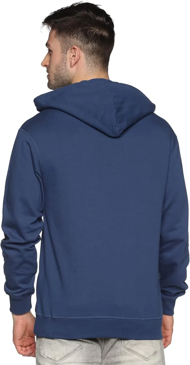 100% Cotton Hoodie For Men, Warm Fleece Pullover Hoodies Regular Fit Heavyweight Hooded Sweatshirts