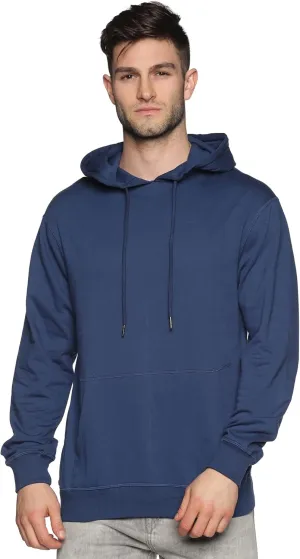 100% Cotton Hoodie For Men, Warm Fleece Pullover Hoodies Regular Fit Heavyweight Hooded Sweatshirts