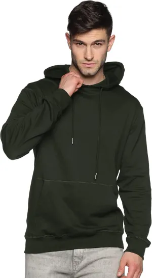100% Cotton Hoodie For Men, Warm Fleece Pullover Hoodies Regular Fit Heavyweight Hooded Sweatshirts