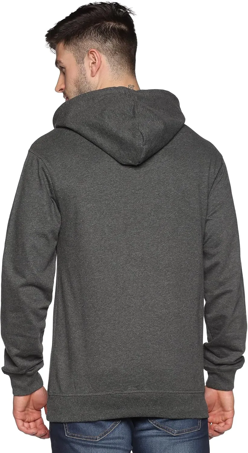 100% Cotton Hoodie For Men, Warm Fleece Pullover Hoodies Regular Fit Heavyweight Hooded Sweatshirts