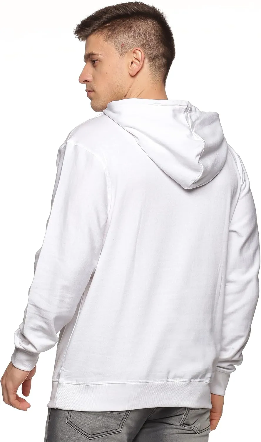 100% Cotton Hoodie For Men, Warm Fleece Pullover Hoodies Regular Fit Heavyweight Hooded Sweatshirts