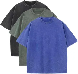 3 Pcs Oversized T shirts for Women Casual Vintage Baggy Boxy Short Sleeve Cotton Tee Shirts Loose Fitting Tops