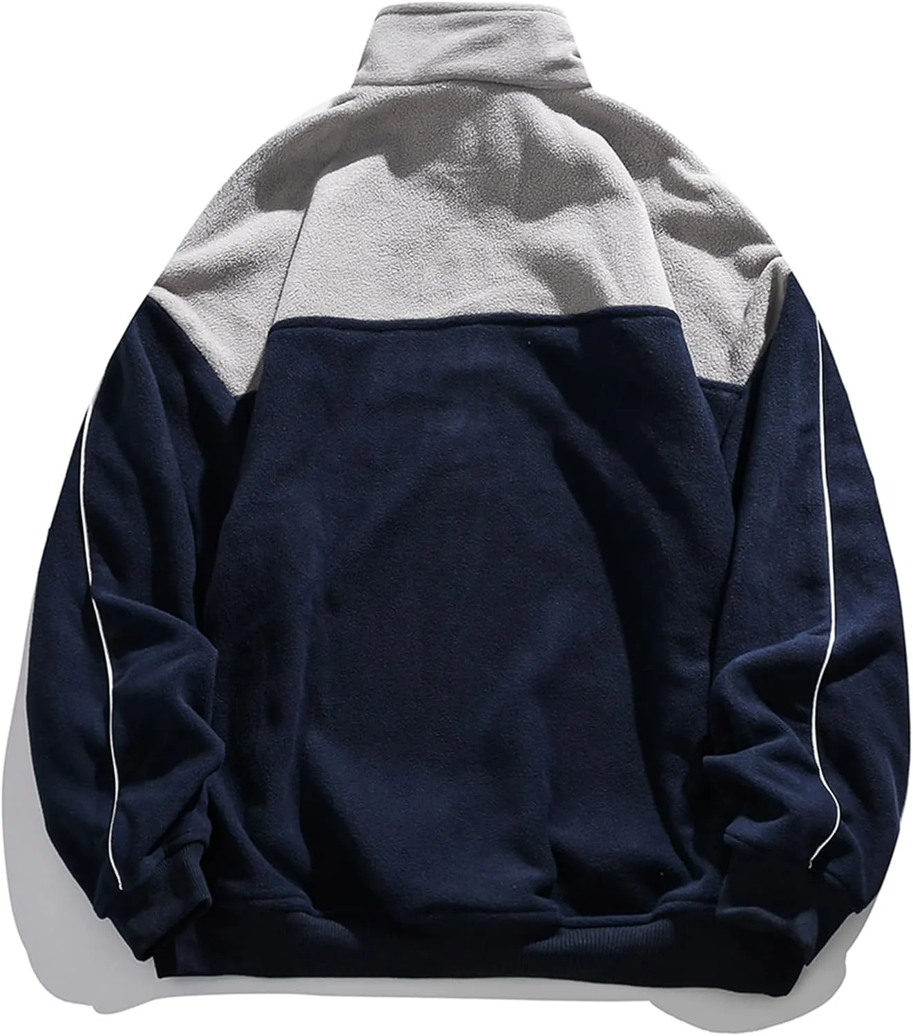 Aelfric Eden Quarter Zip Sweatshirt Mens Oversized Sweatshirts Contrast Color Zipper Fleece Pullover