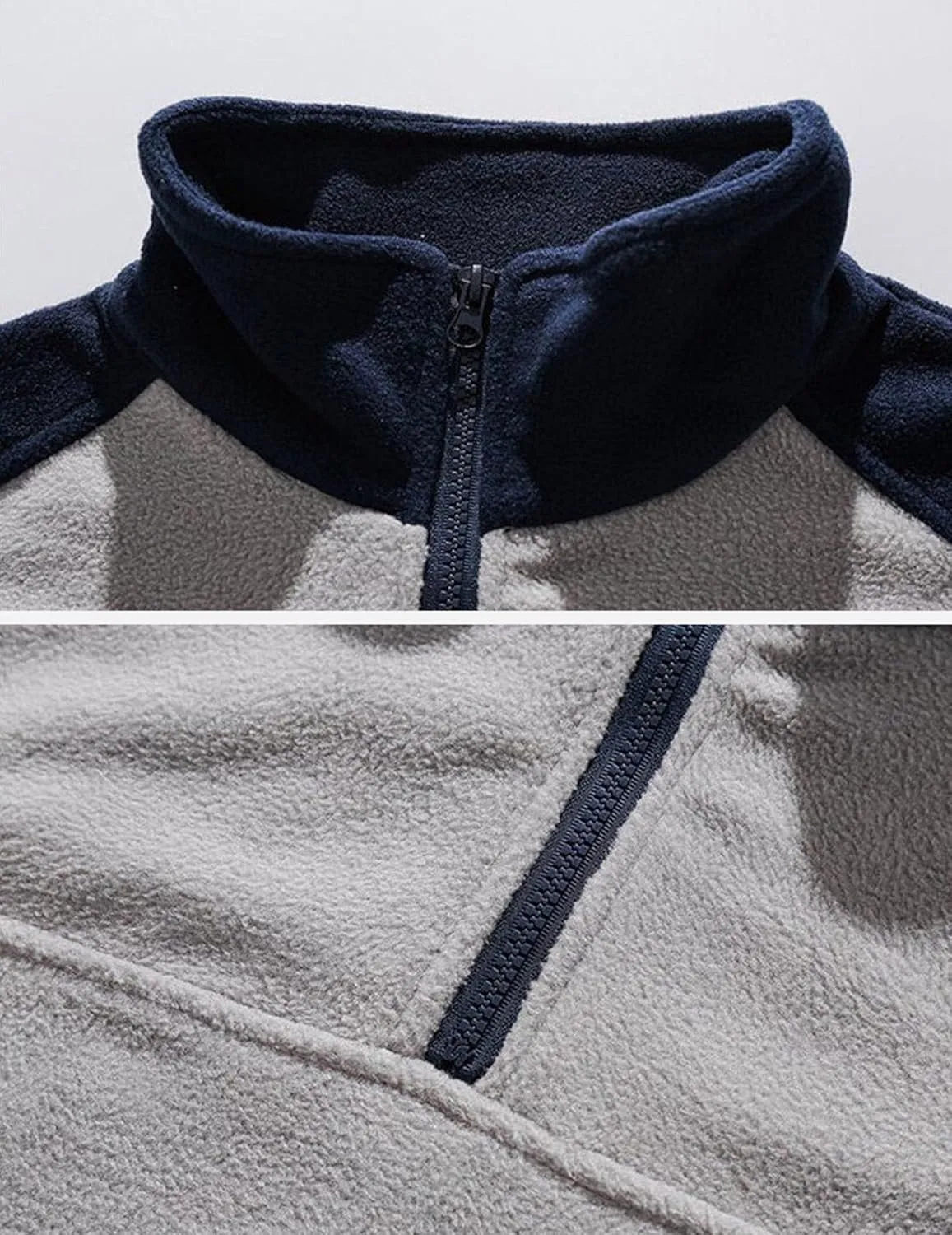 Aelfric Eden Quarter Zip Sweatshirt Mens Oversized Sweatshirts Contrast Color Zipper Fleece Pullover