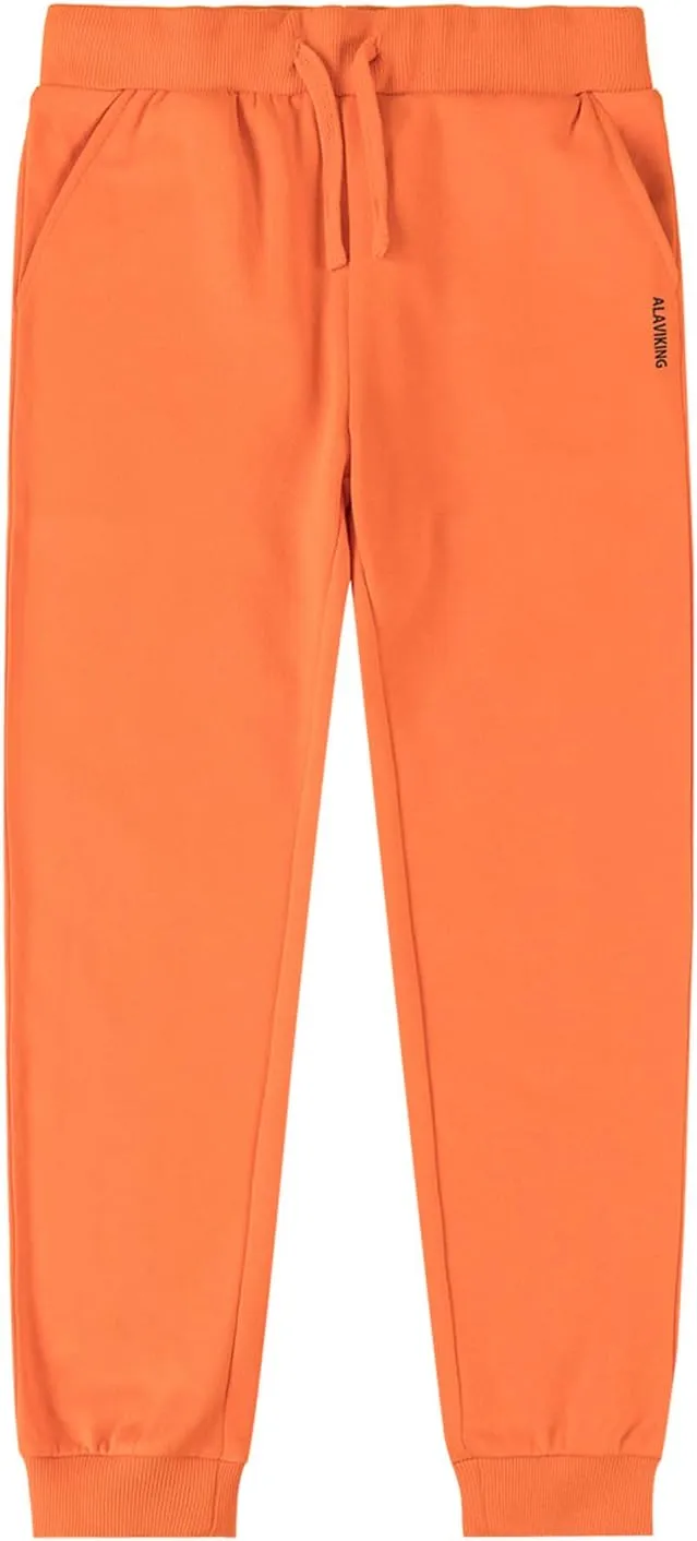 ALAVIKING Kids Soft Brushed Fleece Jogger Sweatpants Drawstring Elastic Waist Athletic Pants for Boys or Girls 3-12 Years