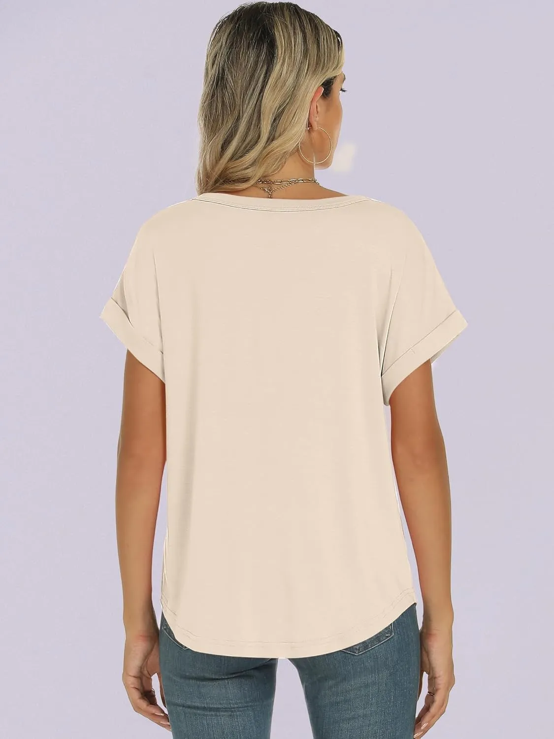 ANRABESS Womens Oversized Tops Summer Short Sleeve T Shirts Basic Solid Boxy Tee Casual Workout Going Out Outfits 2025 Spring