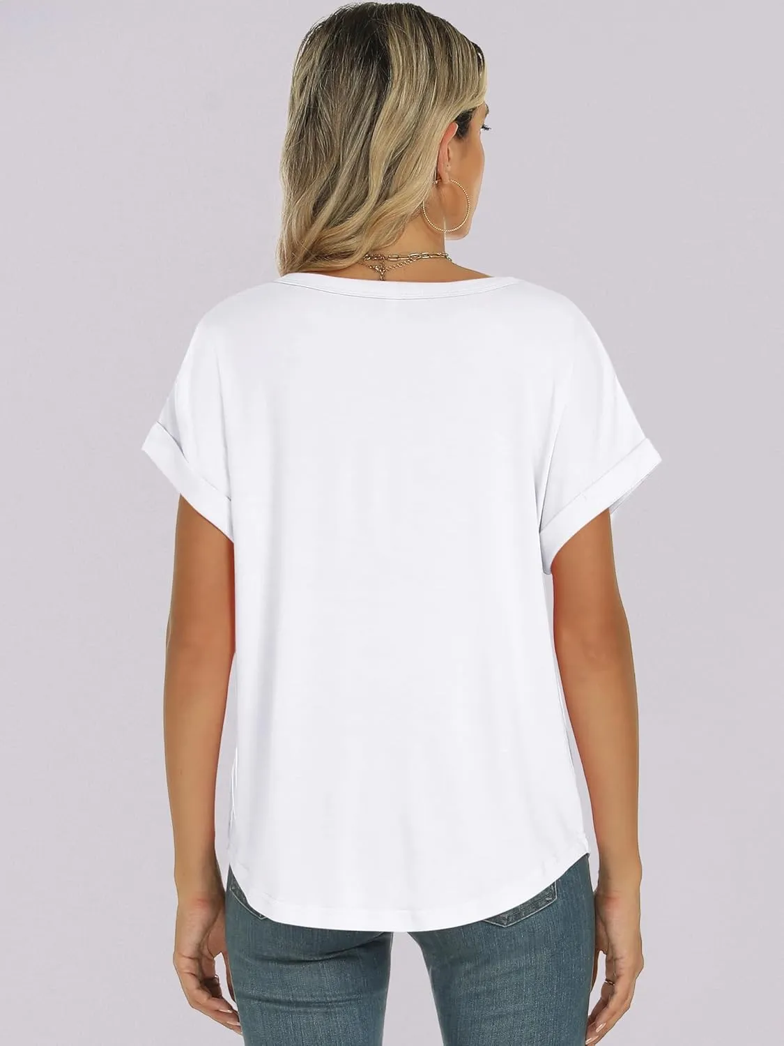 ANRABESS Womens Oversized Tops Summer Short Sleeve T Shirts Basic Solid Boxy Tee Casual Workout Going Out Outfits 2025 Spring