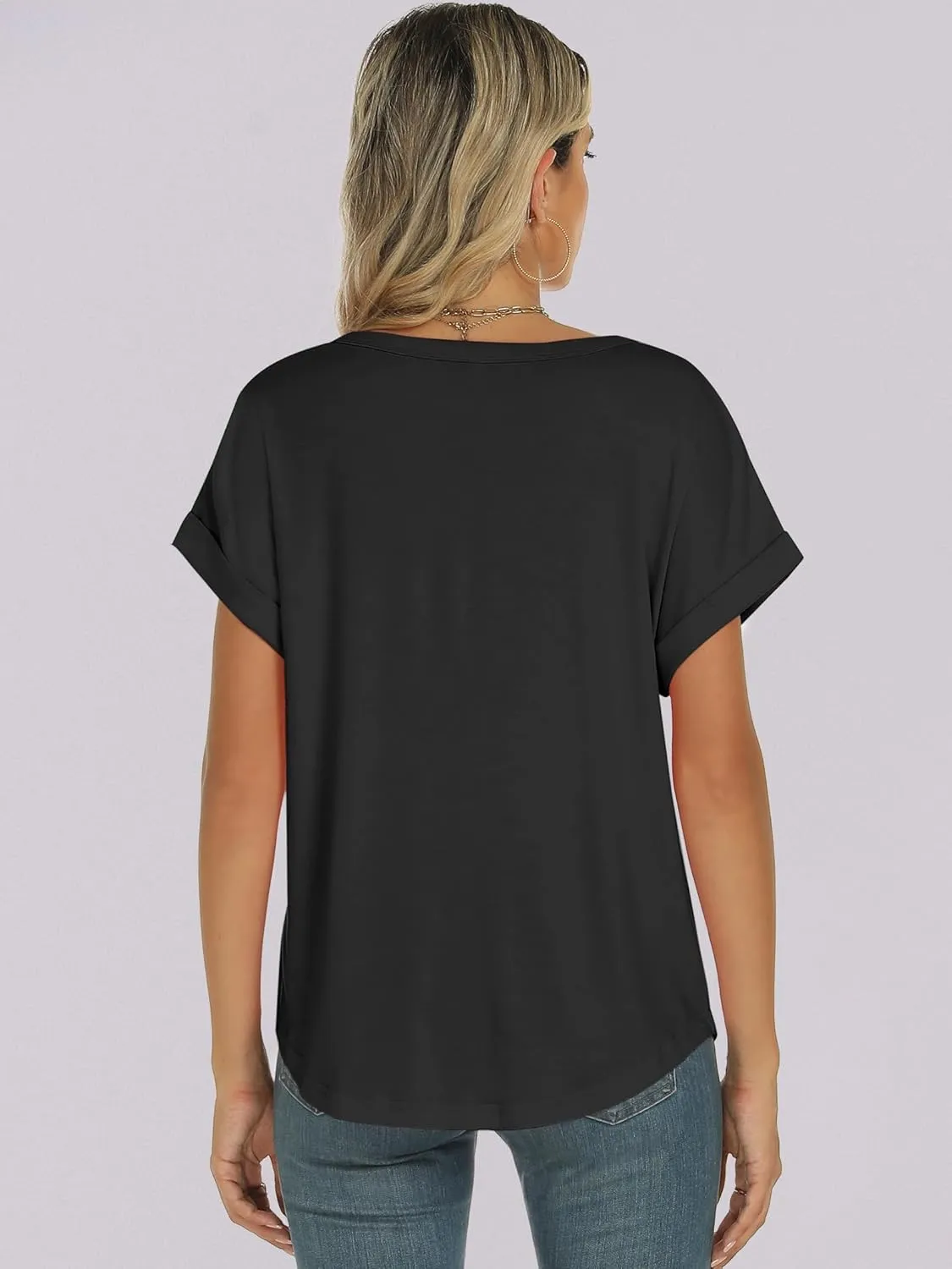 ANRABESS Womens Oversized Tops Summer Short Sleeve T Shirts Basic Solid Boxy Tee Casual Workout Going Out Outfits 2025 Spring