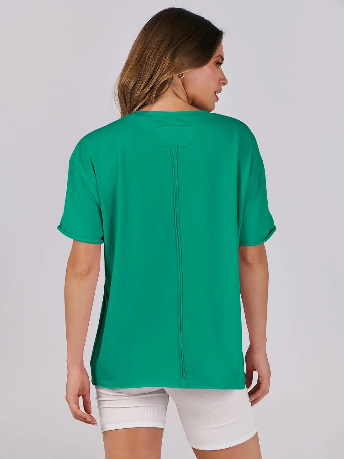 ANRABESS Womens Tops Oversized T Shirts Loose Fit Short Sleeve Crewneck Summer Casual 2025 Trendy Boxy Tee Blouse