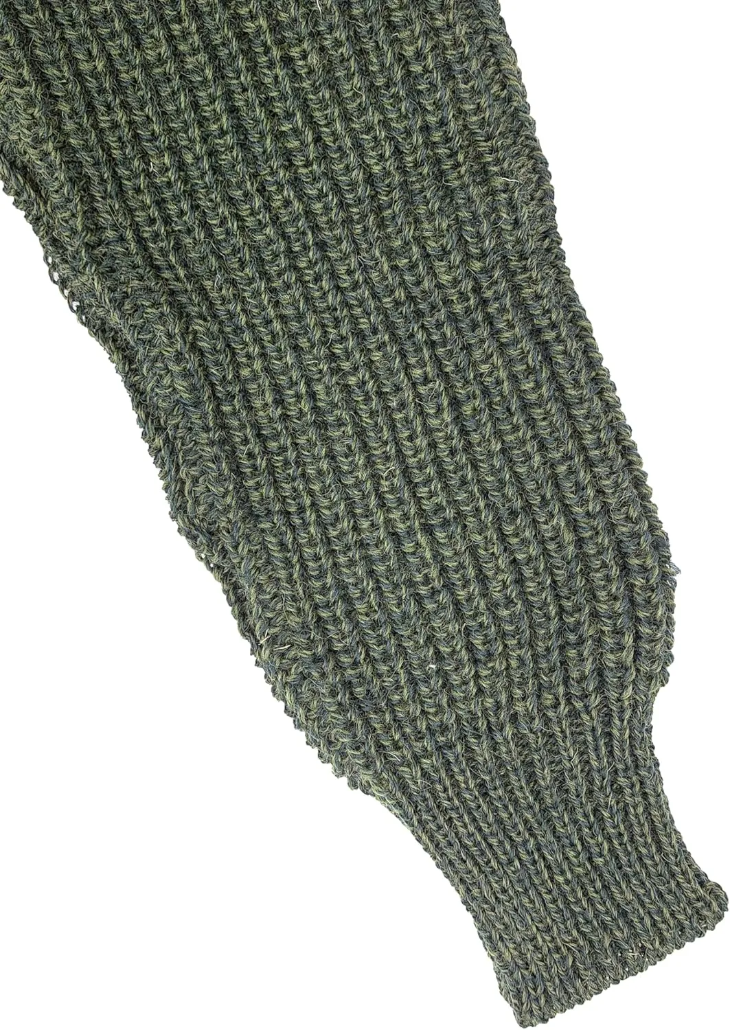 Aran Crafts Men's Irish Cable Knitted Rib Roll Neck Sweater (100% Pure New Wool)