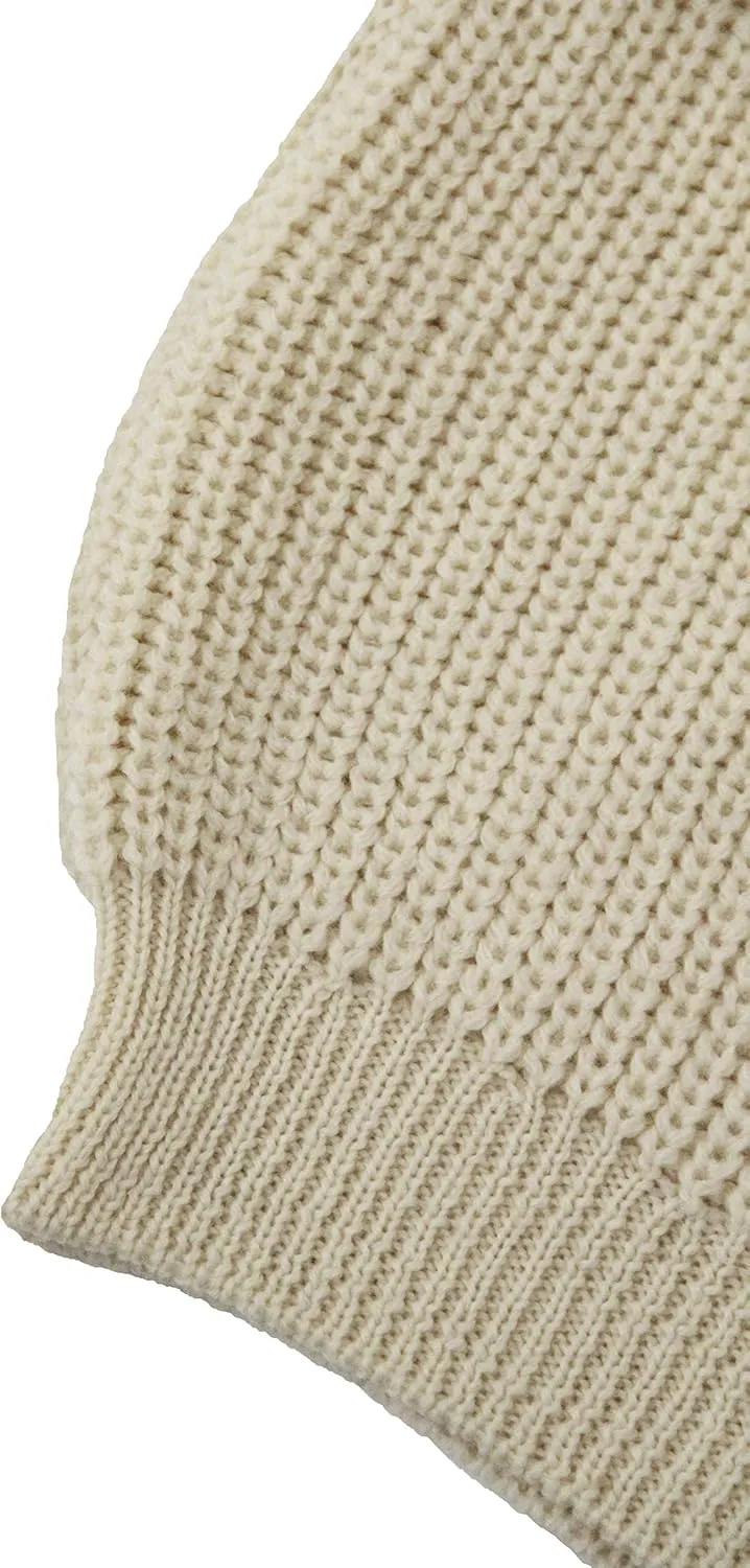 Aran Crafts Men's Irish Cable Knitted Rib Roll Neck Sweater (100% Pure New Wool)