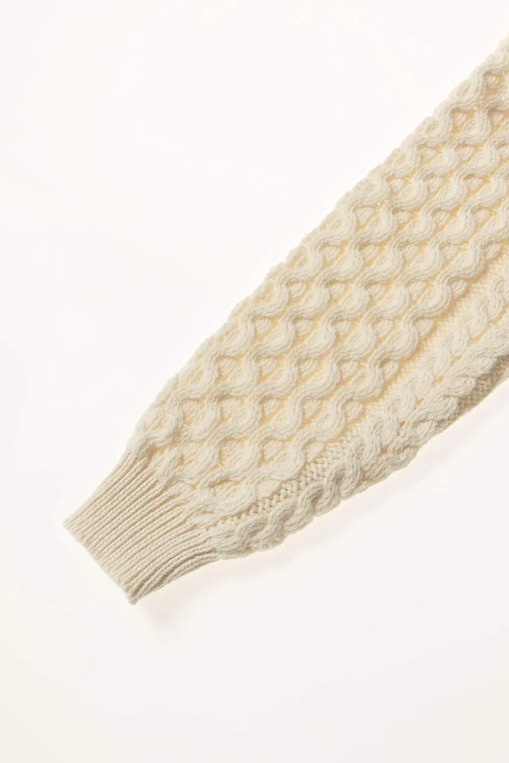 Aran Crafts Unisex Irish Cable Knitted Soft Roll Neck Sweater (100% Merino Wool)