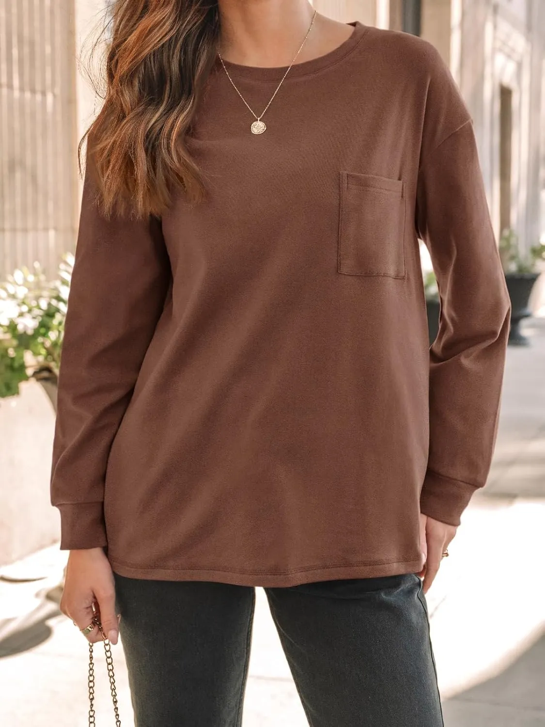 AUTOMET Womens Long Sleeve Tops Loose Fit Fall Cute Thick T Shirts Winter Cruise Outfits Trendy Clothes