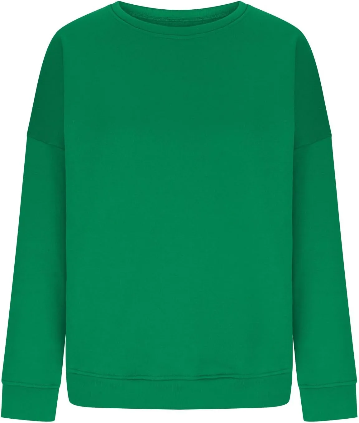 Ceboyel Oversized Sweatshirt for Women Solid Color Crewneck Pullover Tops Long Sleeve Sweaters Fall Fashion Trendy Clothes