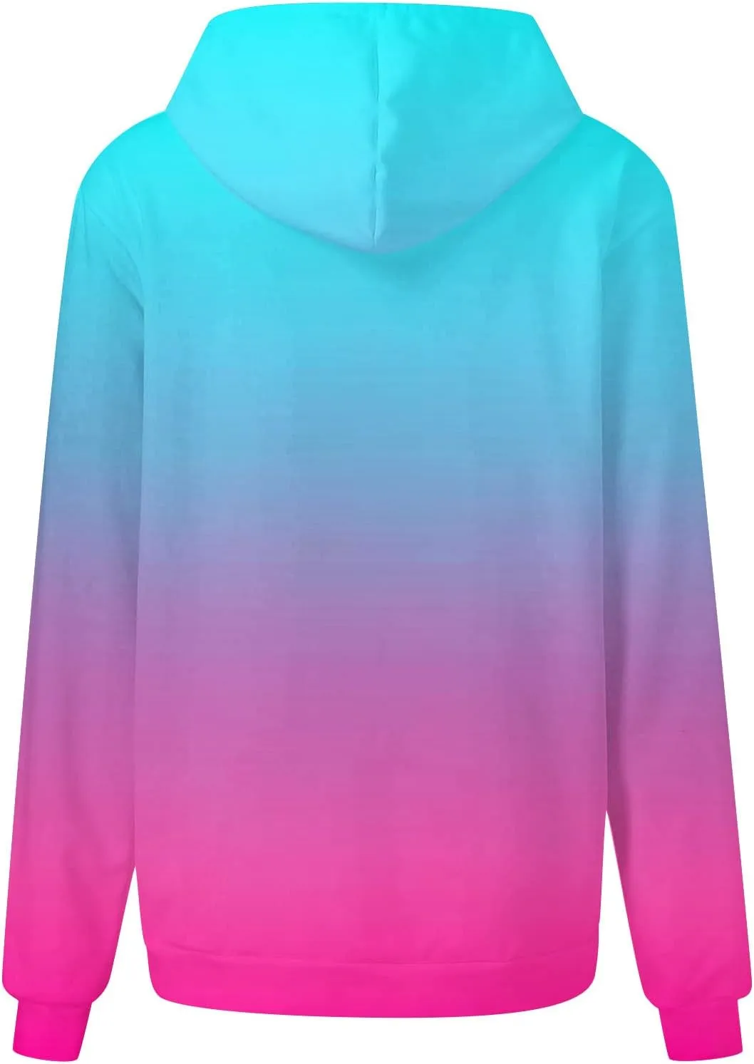 Ceboyel Womens Neon Print Oversized Sweatshirt Drawstring Pullover Sweatshirt Trendy Sweater Tops Fall Fashion Clothes 2023