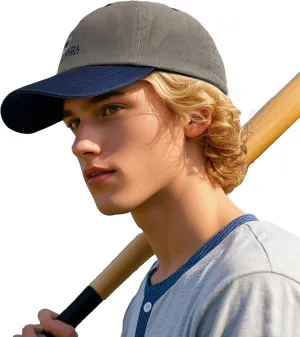 Clakllie Low Profile Baseball Cap Women Street Stryle Trucker Snapback Hat Unstructured Polo Hats Men Two-Tone Umpire Hats