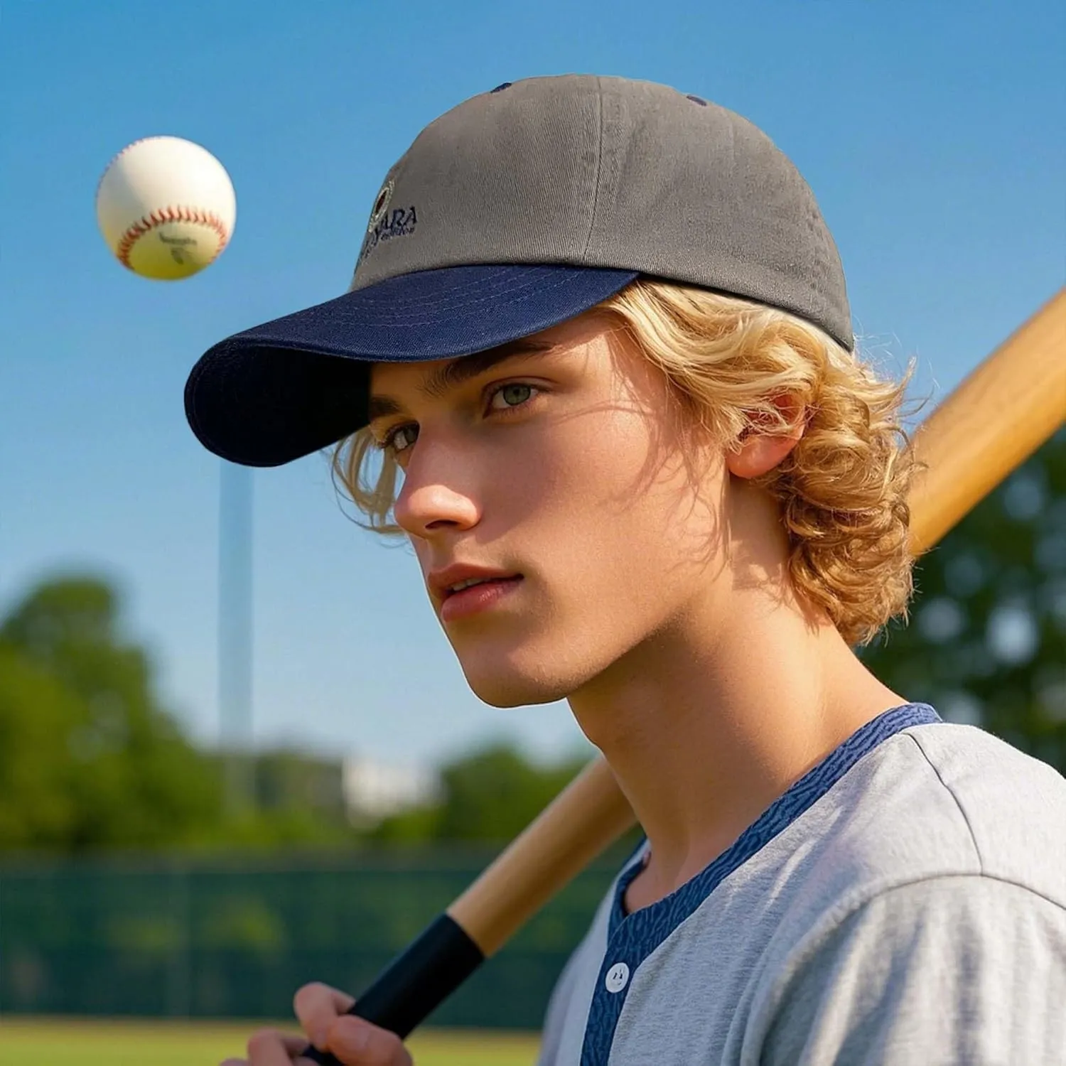 Clakllie Low Profile Baseball Cap Women Street Stryle Trucker Snapback Hat Unstructured Polo Hats Men Two-Tone Umpire Hats