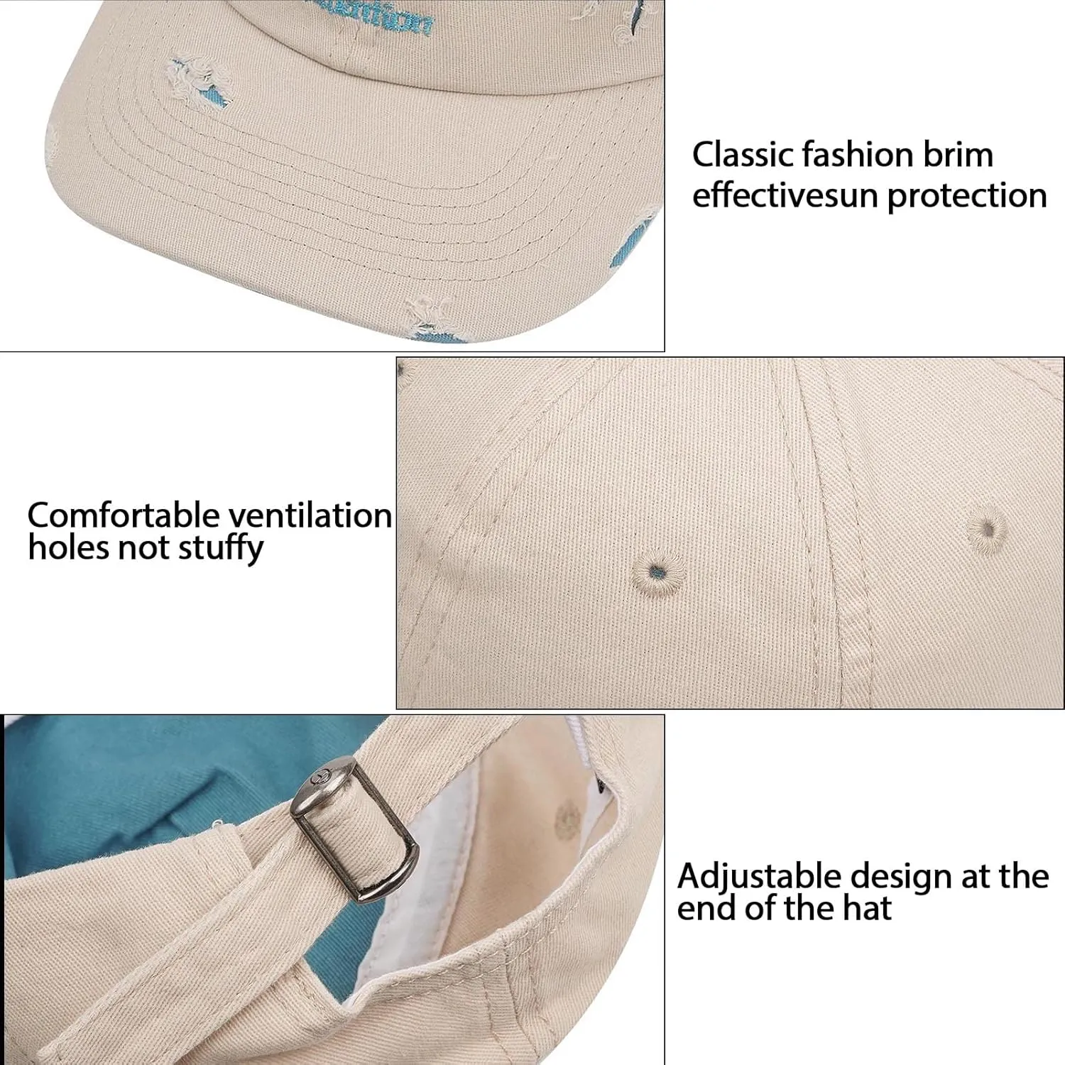 Clakllie Low Profile Baseball Cap Women Street Stryle Trucker Snapback Hat Unstructured Polo Hats Men Two-Tone Umpire Hats