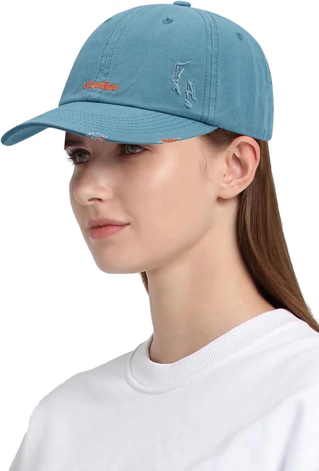 Clakllie Low Profile Baseball Cap Women Street Stryle Trucker Snapback Hat Unstructured Polo Hats Men Two-Tone Umpire Hats