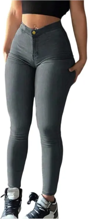 Colombian Jeans for Women Butt Lift Skinny Pull On Jeans Boyfriend High Waisted Tummy Control Jeggings with Pockets