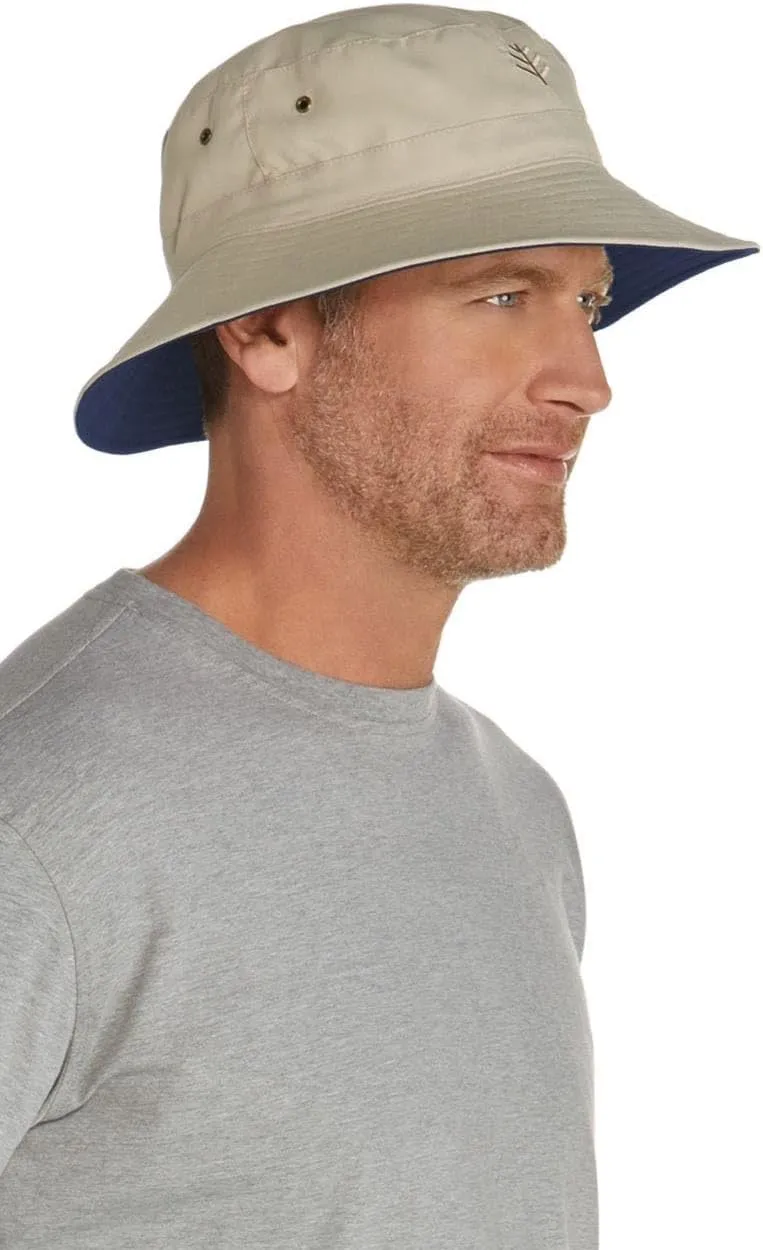 Coolibar UPF 50  Men's Nate Chlorine Resistant Bucket Hat - Sun Protective