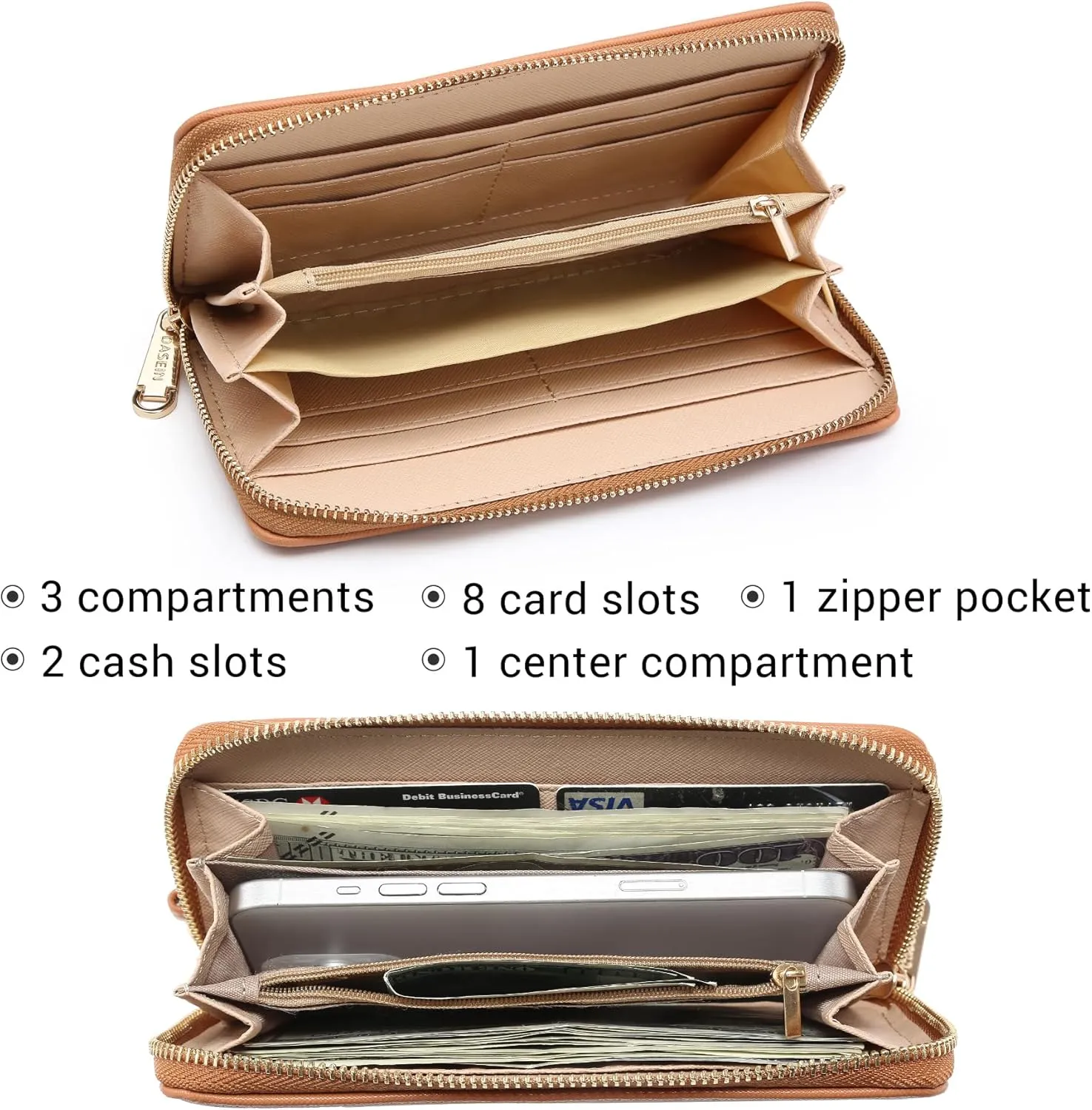 Dasein Two Tone Satchel Handbags Purses for Women Vegan Leather Shoulder Bags Large Tote Bag with Matching Wallet