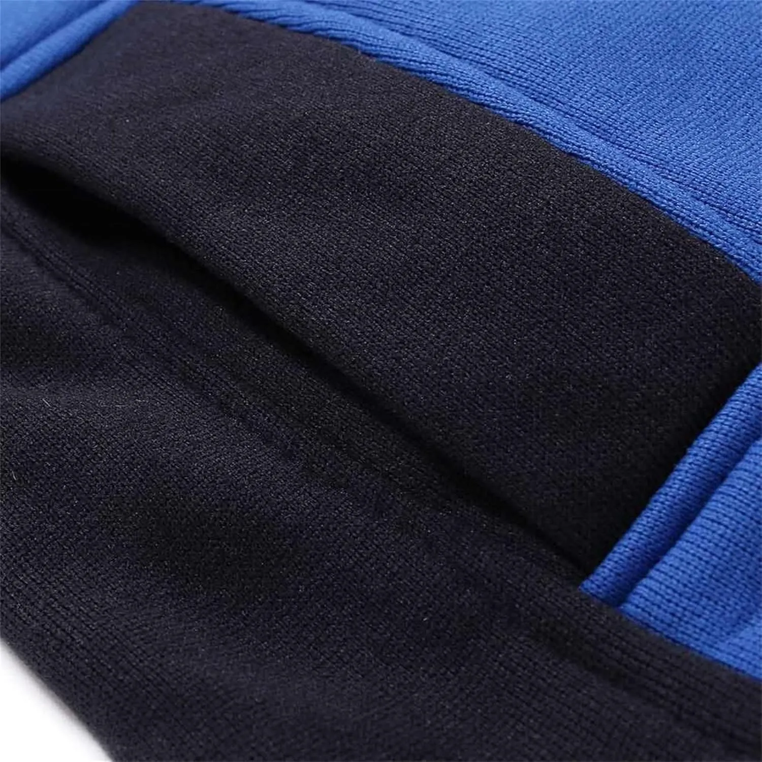 DGHM-JLMY Men's Color Contrast Double Zipper Hooded Zipper Fleece Hoodie Sweatshirt Jacket Casual Zip-up Jackets with Pockets