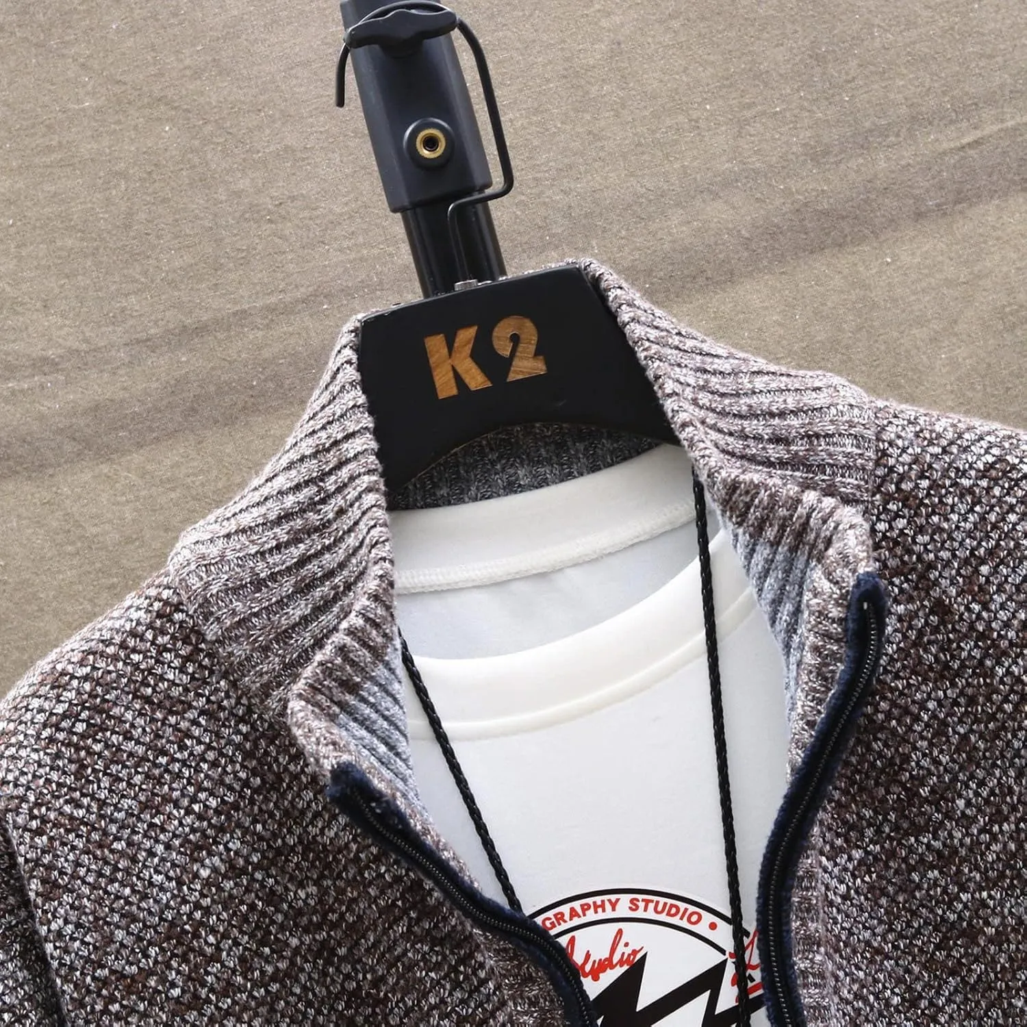 Dudubaby Ugly Sweater Menautumn and Winter Fashion Loose Cardigan Warm Lapel Hooded Jacket Sweater Plus Size Sweaters