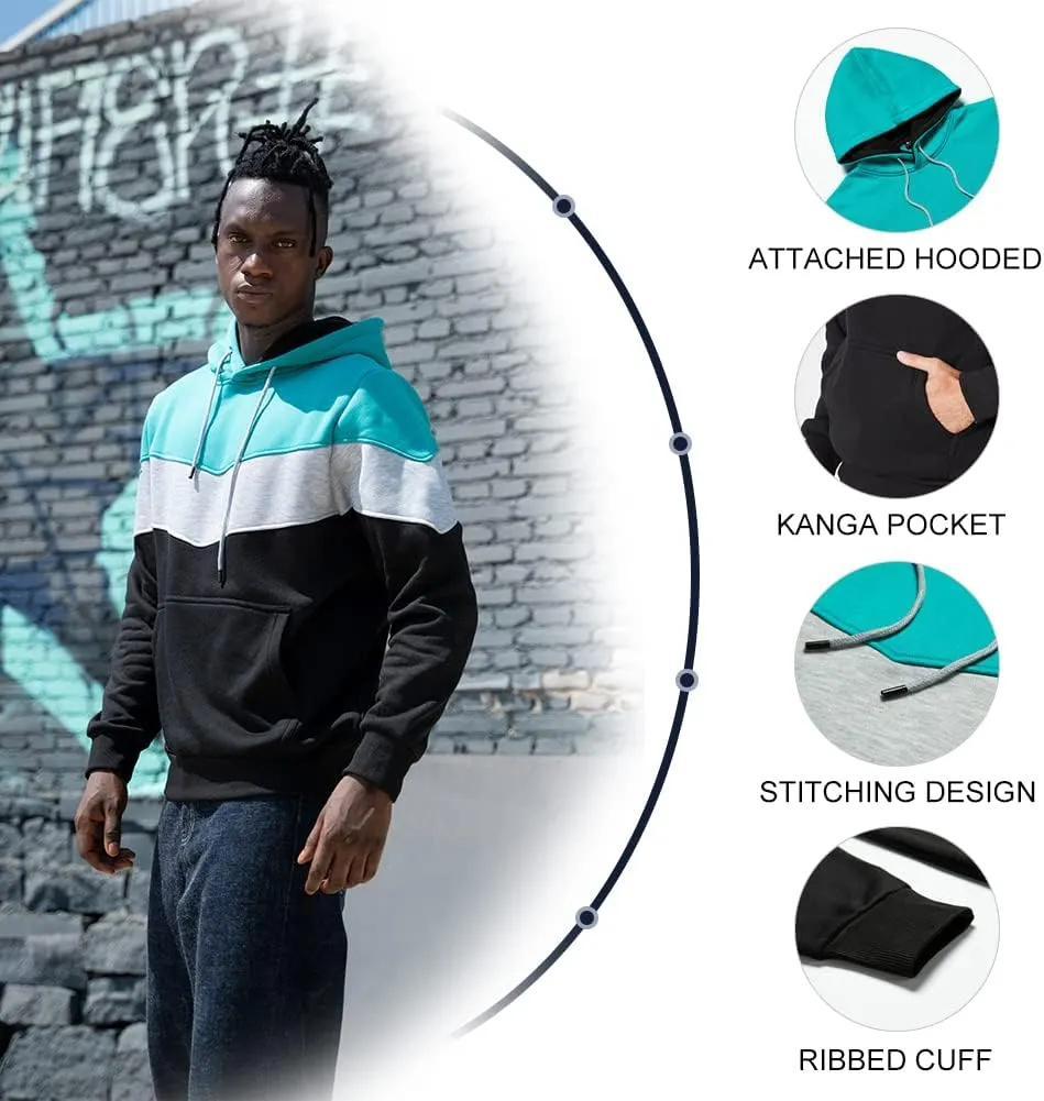 DUOFIER Hoodies for Men Pullover Hooded Sweatshirt with Kange Pocket
