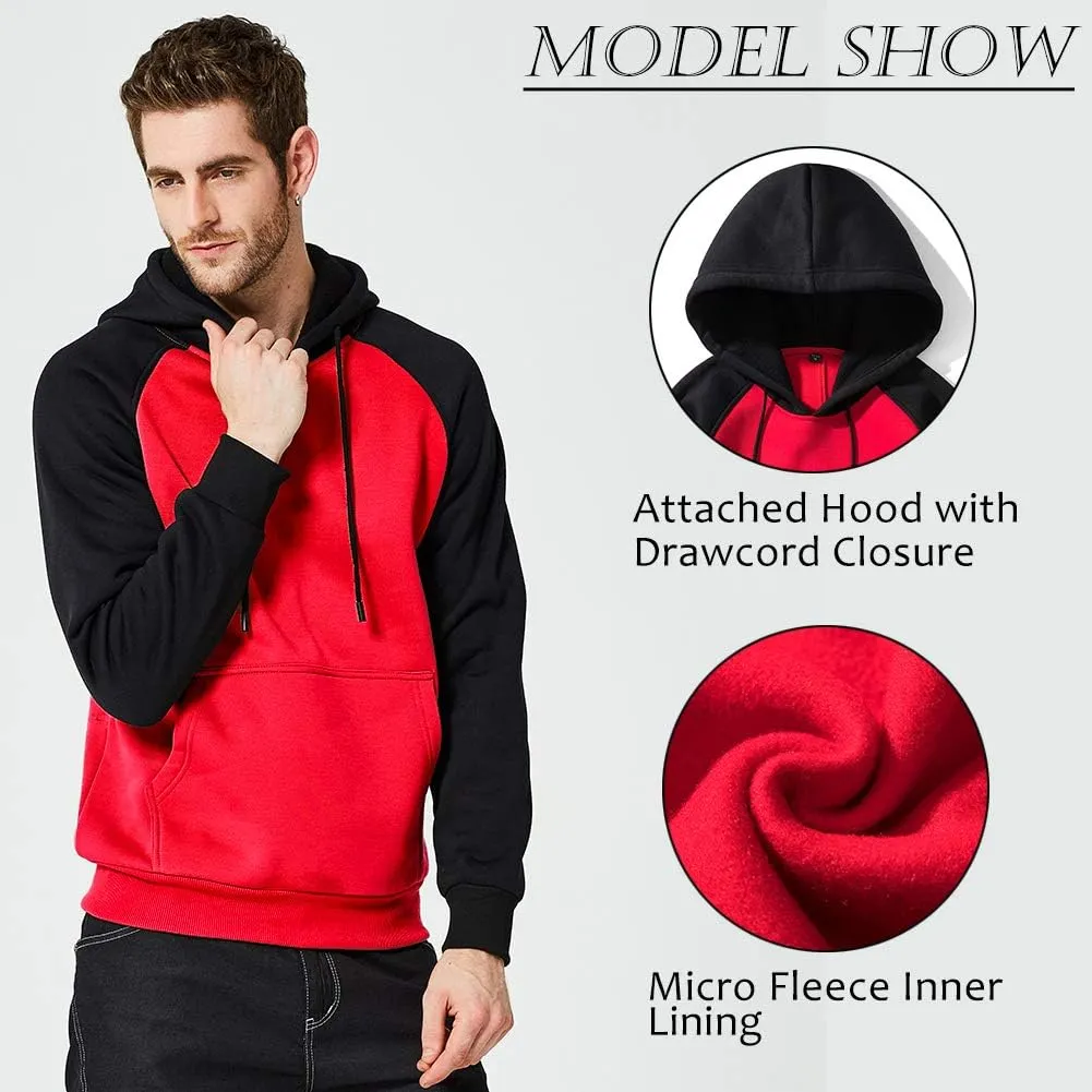 DUOFIER Hoodies for Men Pullover Hooded Sweatshirt with Kange Pocket