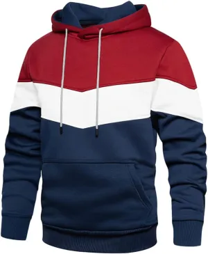 DUOFIER Hoodies for Men Pullover Hooded Sweatshirt with Kange Pocket