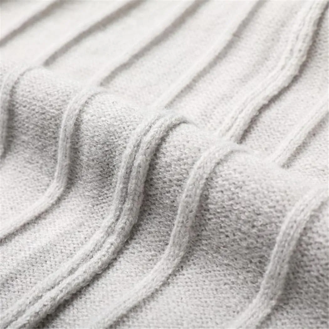 Dvbfufv Mens Stripes Casual Basic Sweater Pullover Sleeveless Autumn Winter V Neck Fashion Vest
