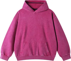 Eadali Mens Oversized Hoodies Vintage Hoodie Couples Pullover Acid Wash Hoodies for Men Streetwear Sweatshirts