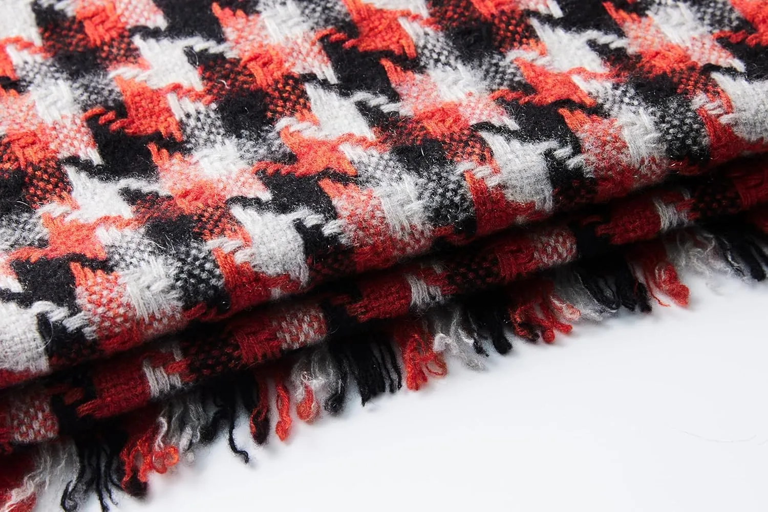 EURKEA 100% Cashmere 2024 Winter Scarf for Women, Fringed Edges, Warm & Soft, Lightweight, Gift Ready, Solid/Plaid/Two-Tone