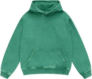 FAIABLE Acid Wash Hoodie Oversized Vintage Hoodies Heavyweight Distress Washed Sweatshirts for Women Men Couple