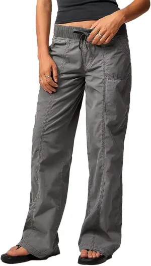 Flamingals Straight Leg Cargo Low Rise Drawstring Pants