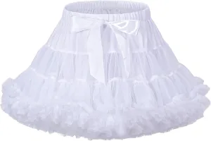 Girls Tutu Dress Layered Tulle Ruffle Skirt Princess Tutu Dance Outfit Party Birthday