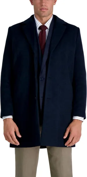 Haggar Men's Brushed Twill Top Coat