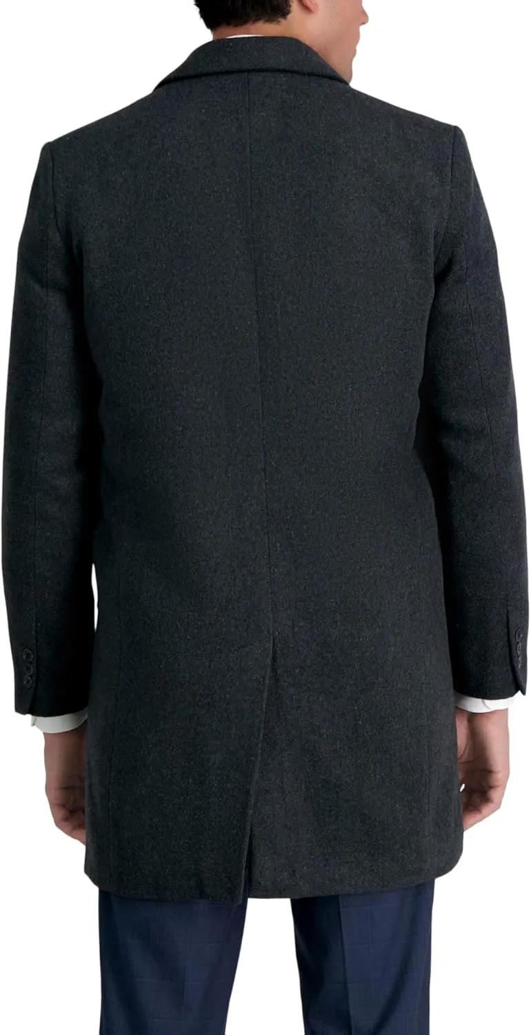 Haggar Men's Brushed Twill Top Coat
