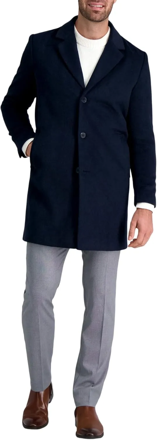 Haggar Men's Brushed Twill Top Coat