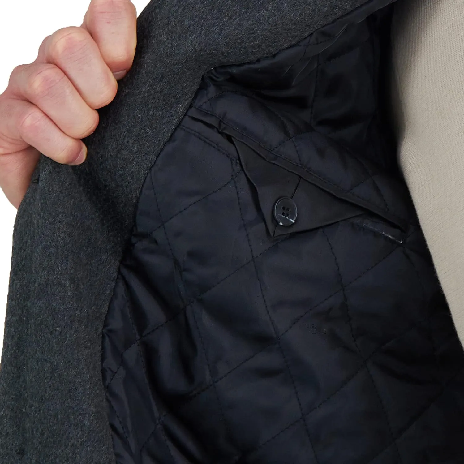 Haggar Men's Brushed Twill Top Coat