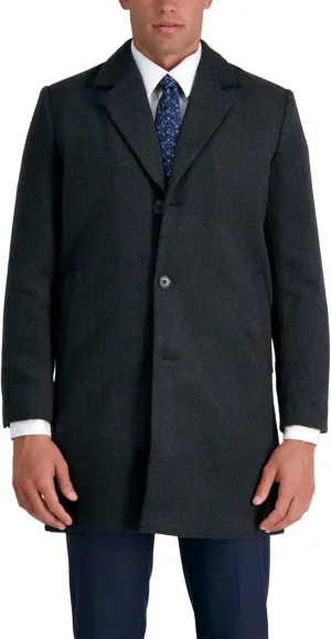 Haggar Men's Brushed Twill Top Coat