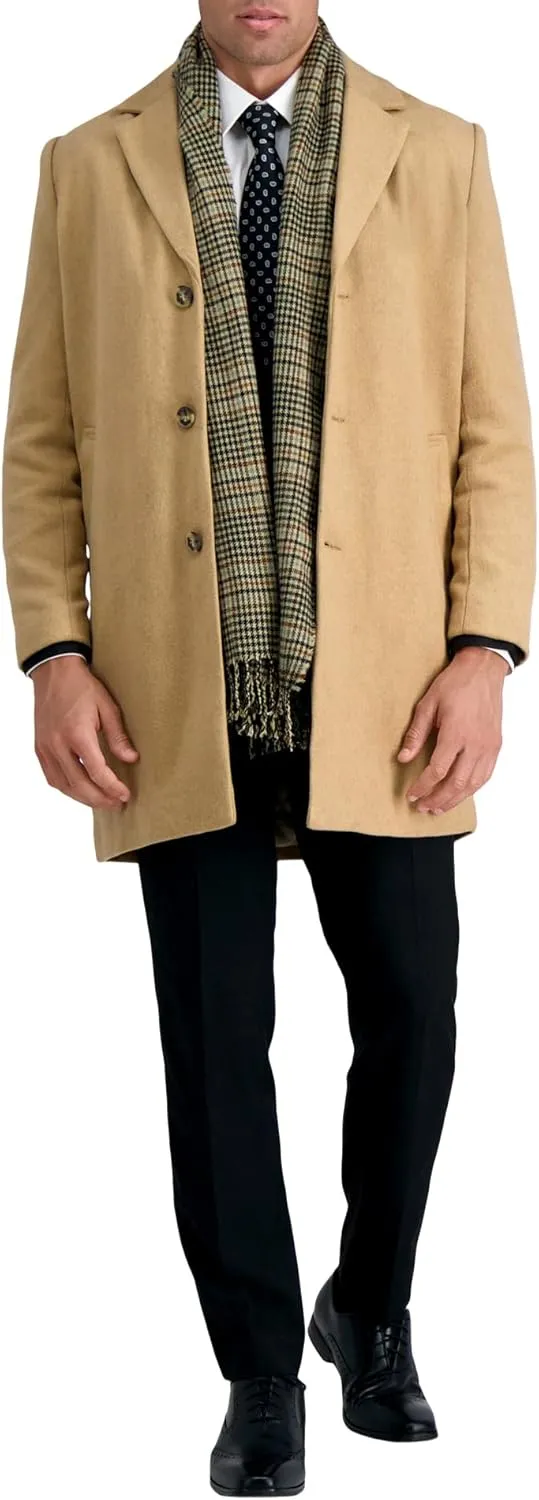 Haggar Men's Brushed Twill Top Coat