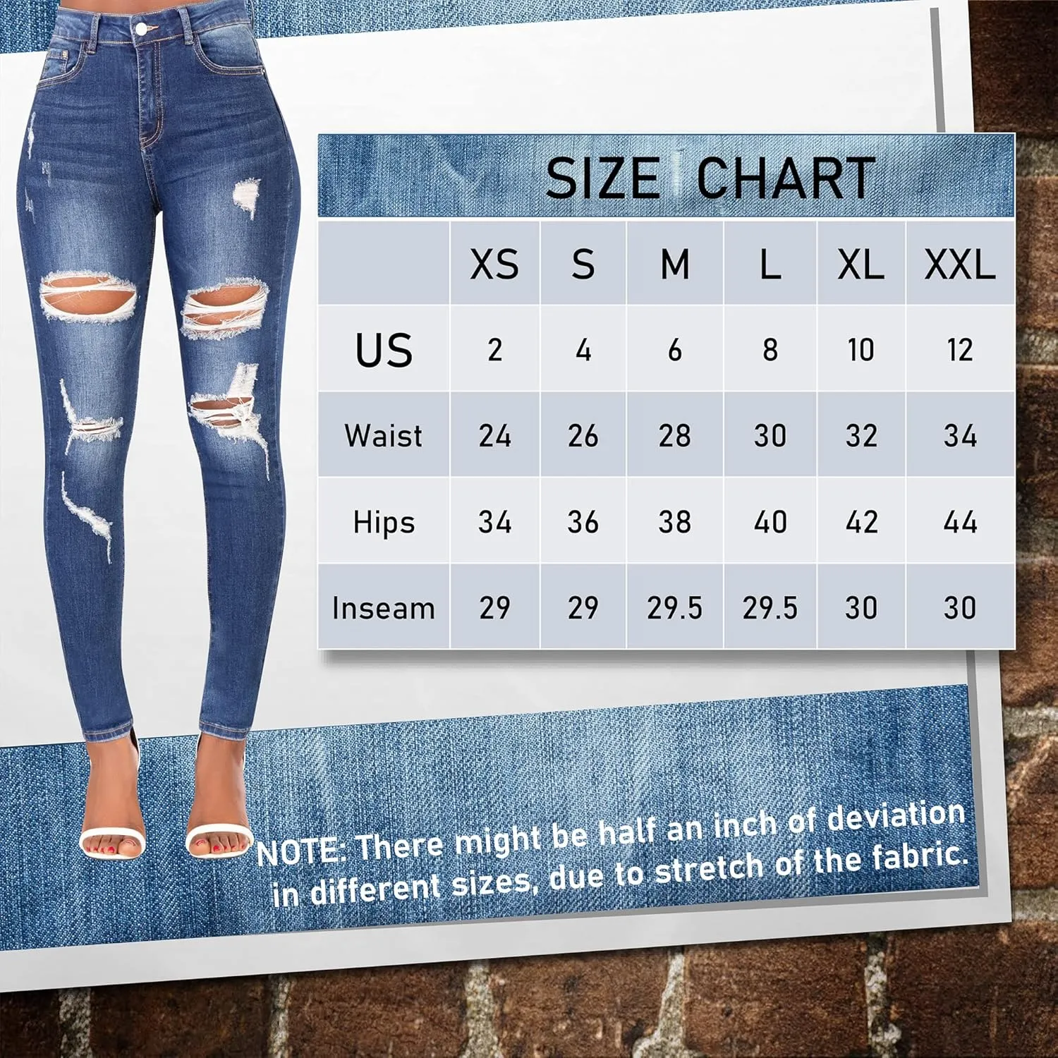 High Waisted Jeans for Women, Trendy Womens Jeans, Skinny Butt Lift Pants for Women with Tummy Control.