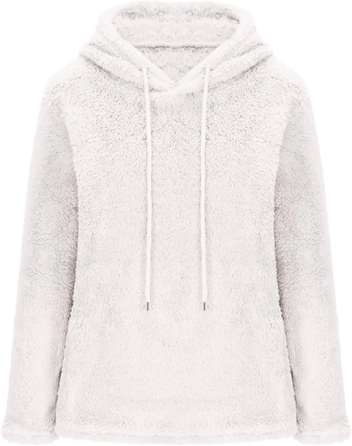 Hooded Sweatshirt for Women Trendy Loose Fit Long Sleeve Solid Color Sweaters Comfort Casual Drawstring Hoodies