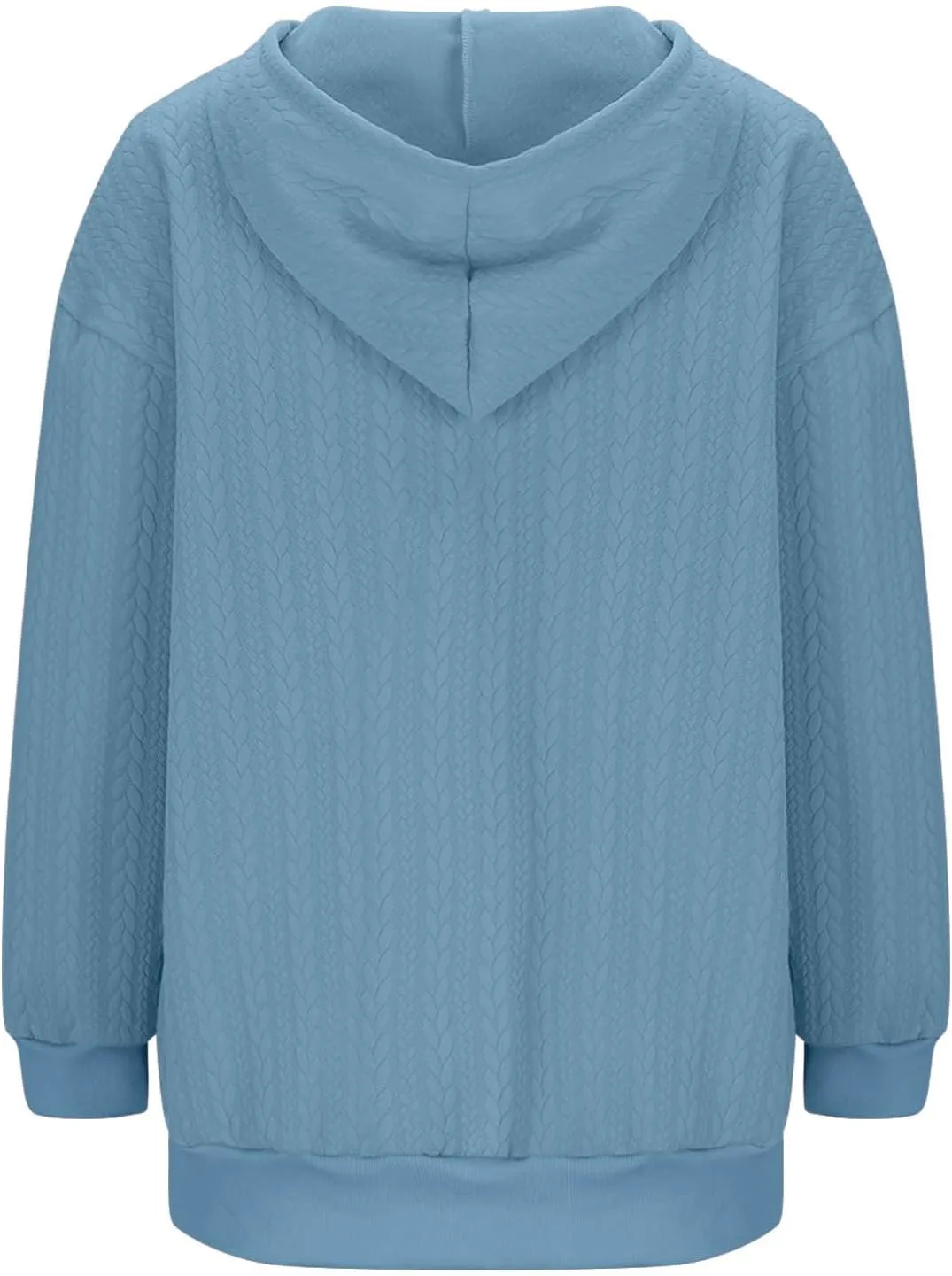 Hoodie Jacket for Women Lounge Baggy Zip Up Oversized Sweatshirt Long Sleeve Drawstring Tops 2024 Fall Winter Outfits