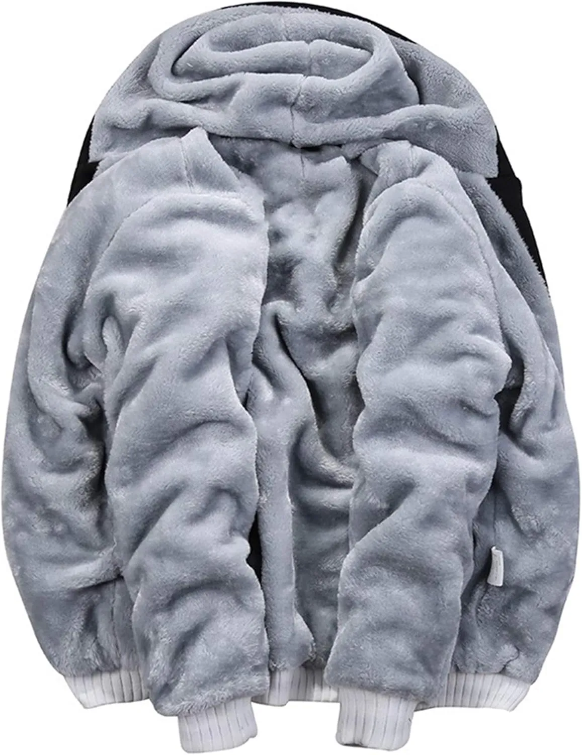 Hoodies for Men Fleece Jackets Winter Pullover Full Zip Warm Thick Workout Coats