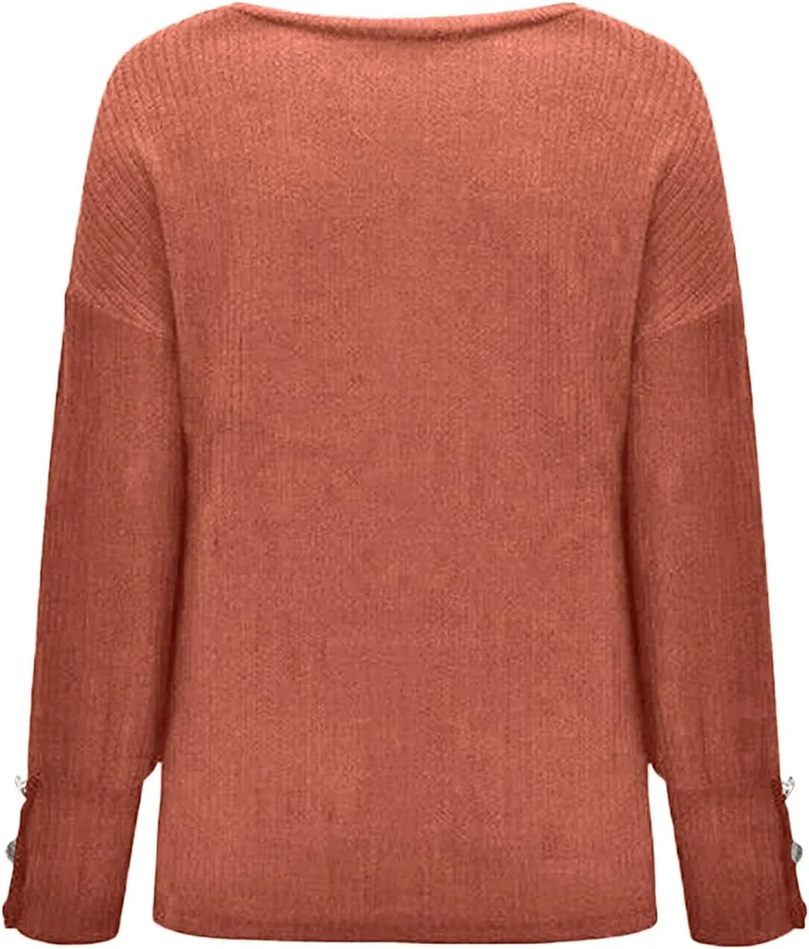 iLH Womens Sweater 2024 Plus Size Ribbed Knit Sweaters Crewneck Long Sleeve Pullover Shirts Comfort Jumper Shirt Tops