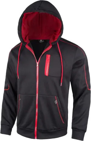 JACKETOWN Hoodie for Men Full Zip Up Sweatshirts Hoodies Lightweight Fashion Jacket with Pockets