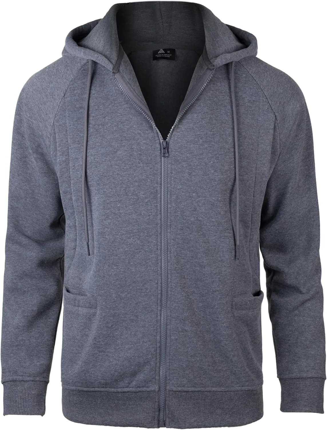 JACKETOWN Hoodie for Men Full Zip Up Sweatshirts Hoodies Lightweight Fashion Jacket with Pockets